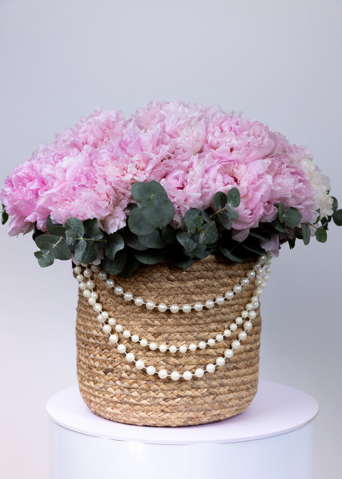 Blush Pearl Peonies Arrangment