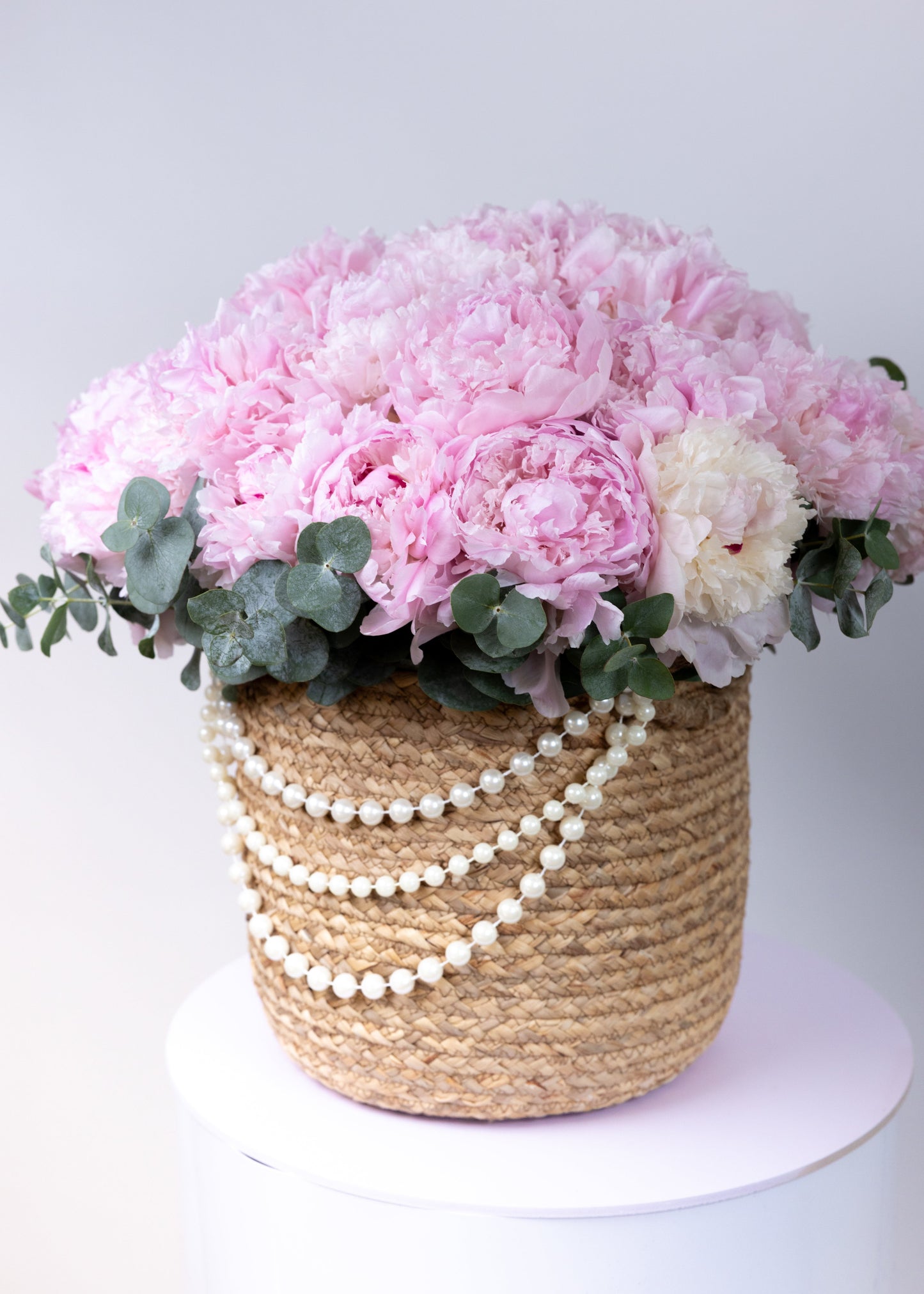 Blush Pearl Peonies Arrangment