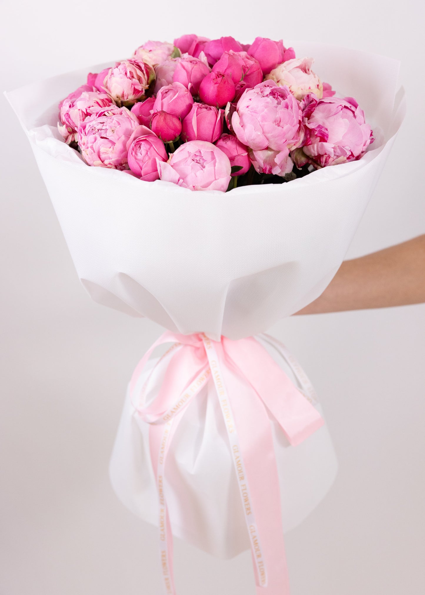 Silva Pink Peony Bouquet